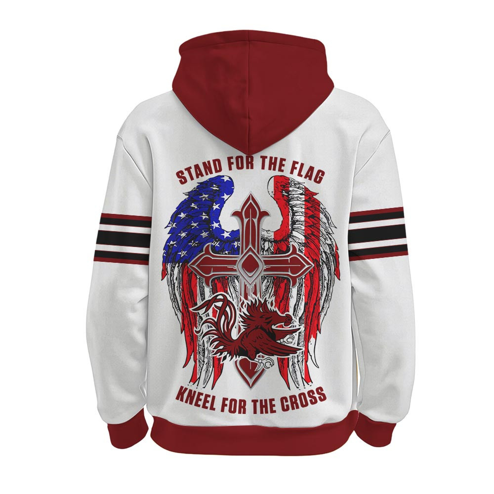 South Carolina Gamecocks | Premium NCAA Stand For The Flag Hoodie TTH2105222 - Image 3