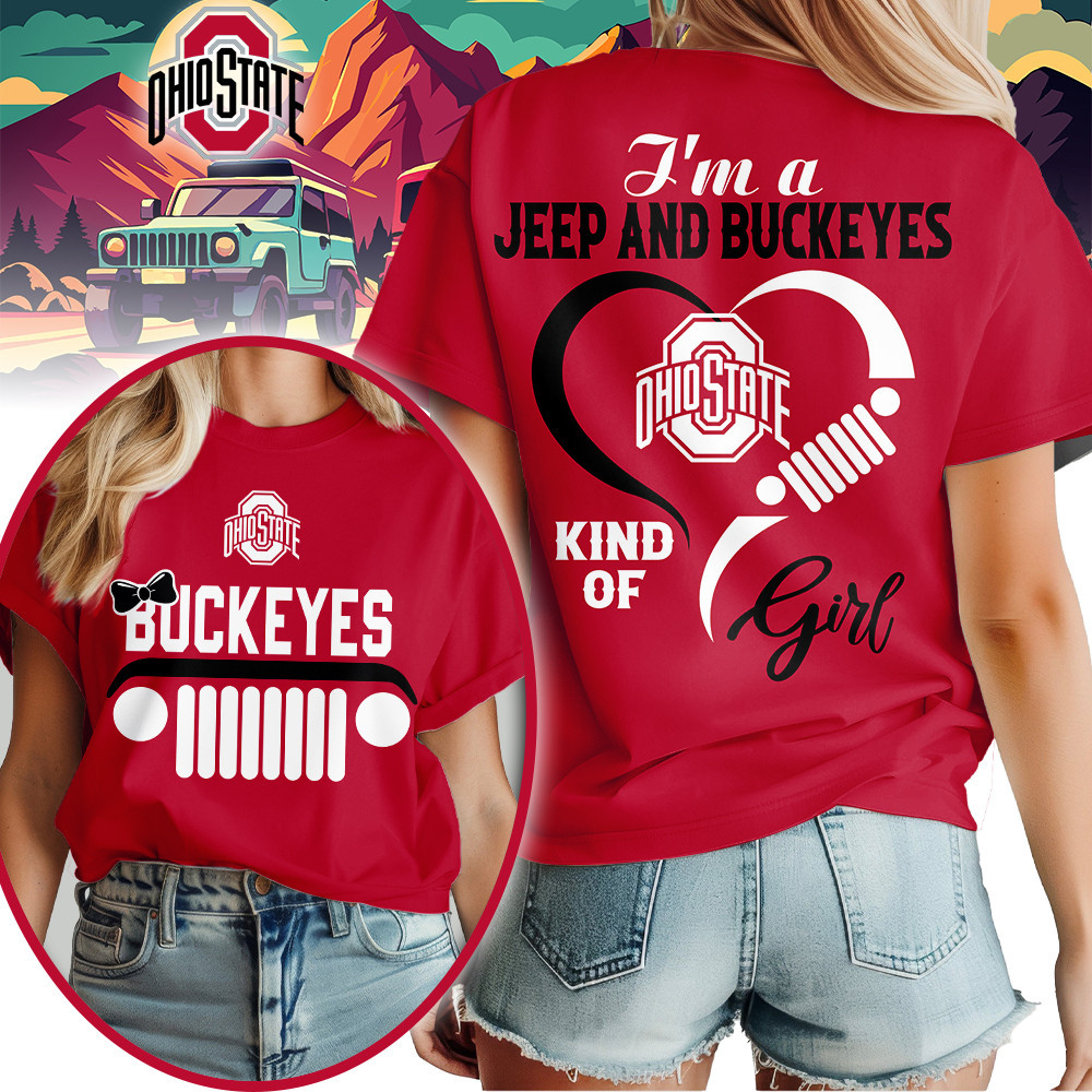 Ohio State Buckeyes | Premium NCAA Jeep Girl Women’s Shirt TTH2105218 - Image 2