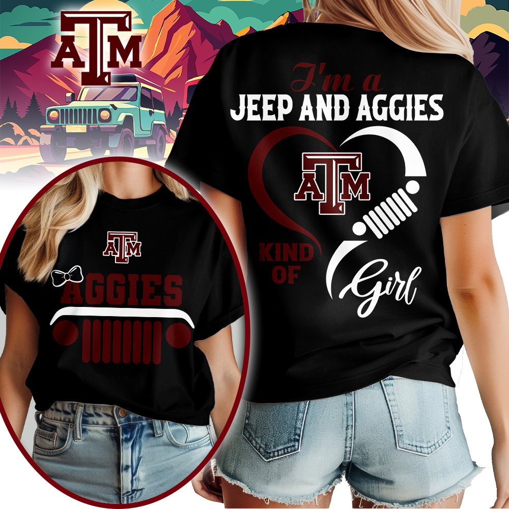 Texas A&M Aggies | Premium NCAA Jeep Girl Women’s Shirt TTH2105218