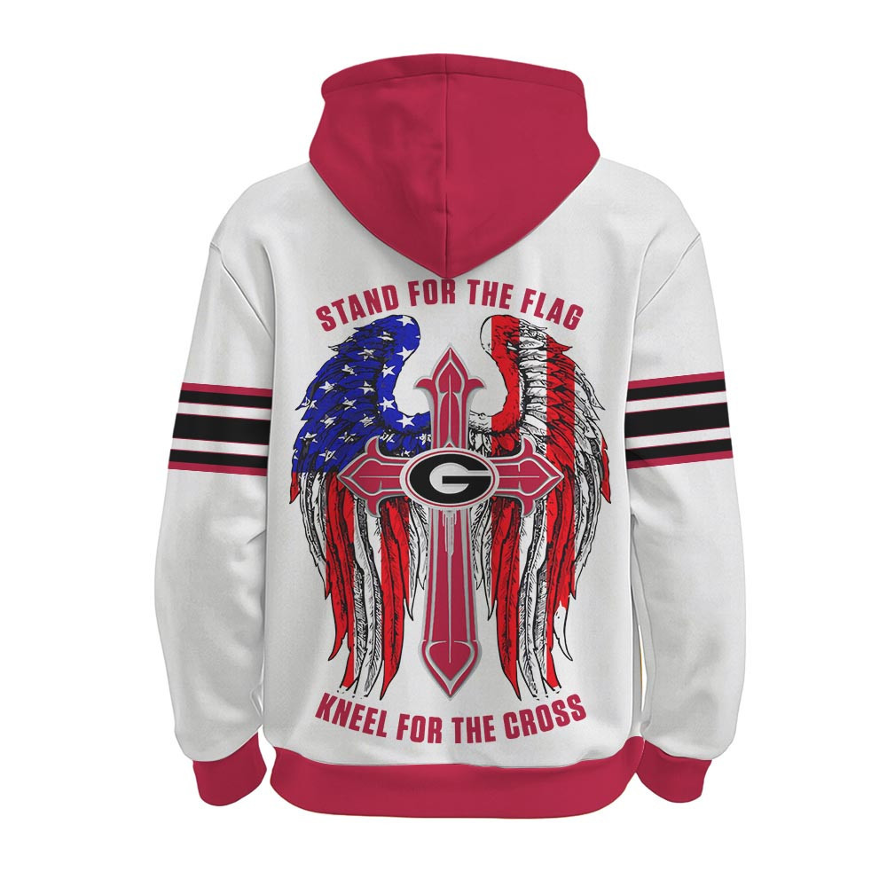 Georgia Bulldogs | Premium NCAA Stand For The Flag Hoodie TTH2105222 - Image 3