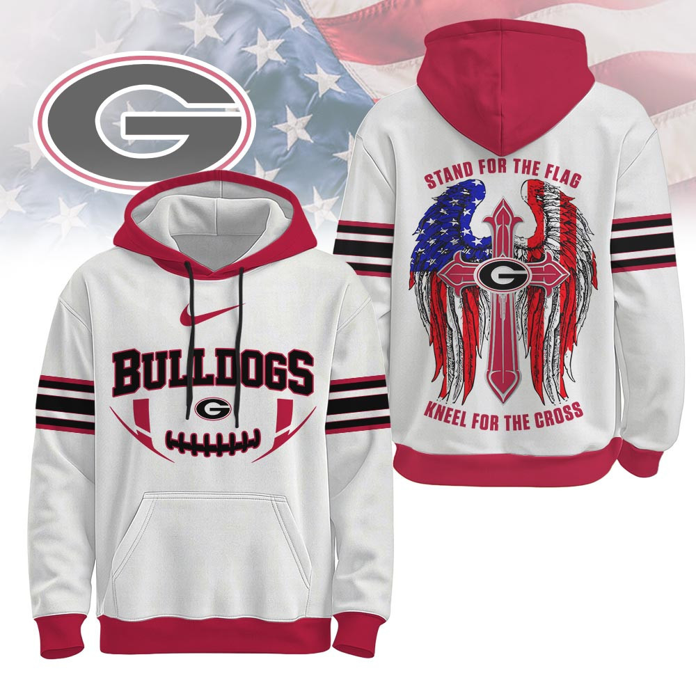 Georgia Bulldogs | Premium NCAA Stand For The Flag Hoodie TTH2105222 - Image 2