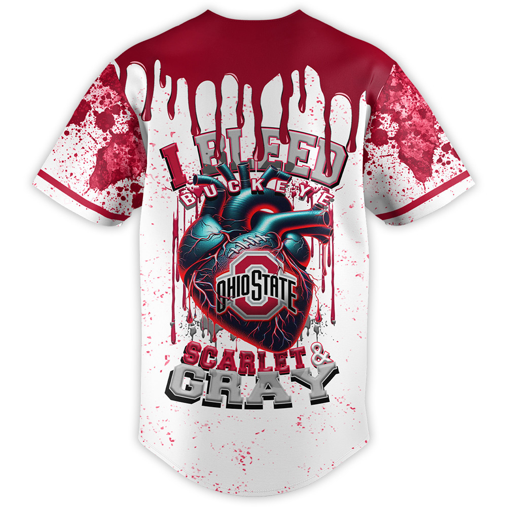 Ohio State Buckeyes | Premium I Bleed Jersey Shirt TTH2105221 - Image 3