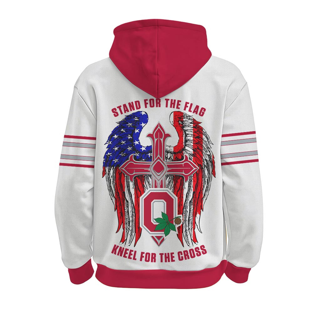 Ohio State Buckeyes | Premium NCAA Stand For The Flag Hoodie TTH2105222 - Image 3