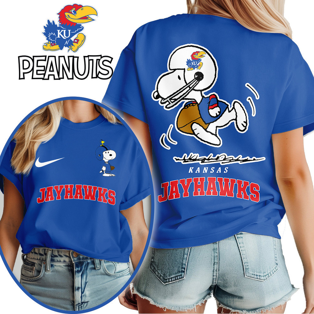 Kansas Jayhawks | Premium NCAA Peanuts Fan 3D Shirt TTH2105219 - Image 2