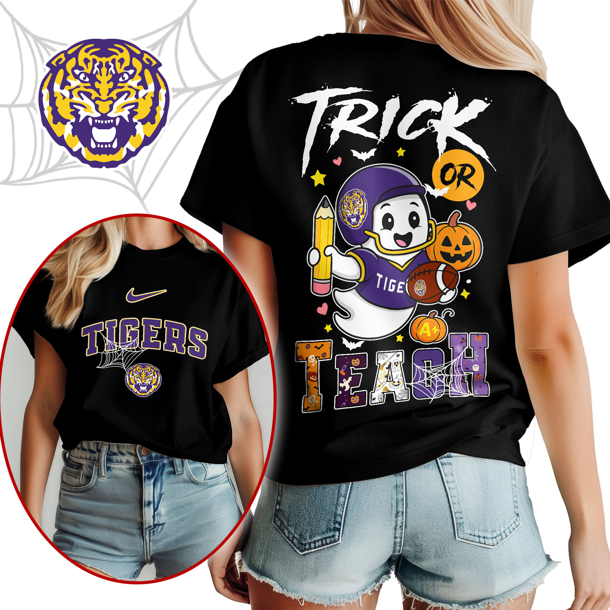 LSU Tigers | Premium NCAA Halloween Trick or Teach Women’s Shirt TTH2105228