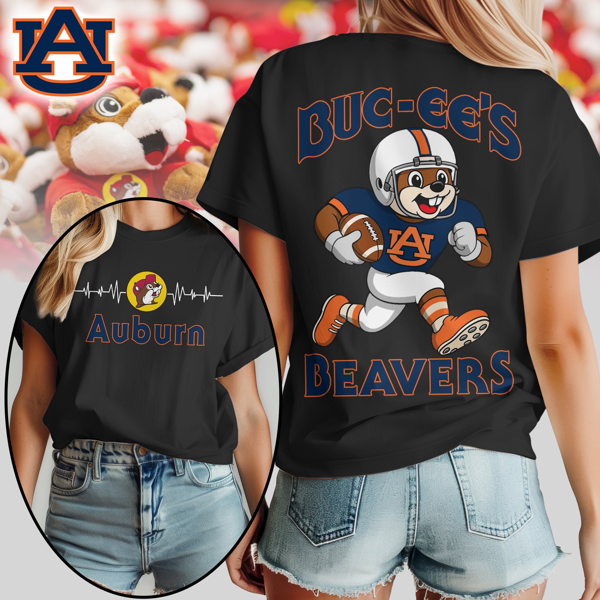 Auburn Tigers | Premium NCAA Buc-ee’s Beavers Women’s Shirt TTH2105227