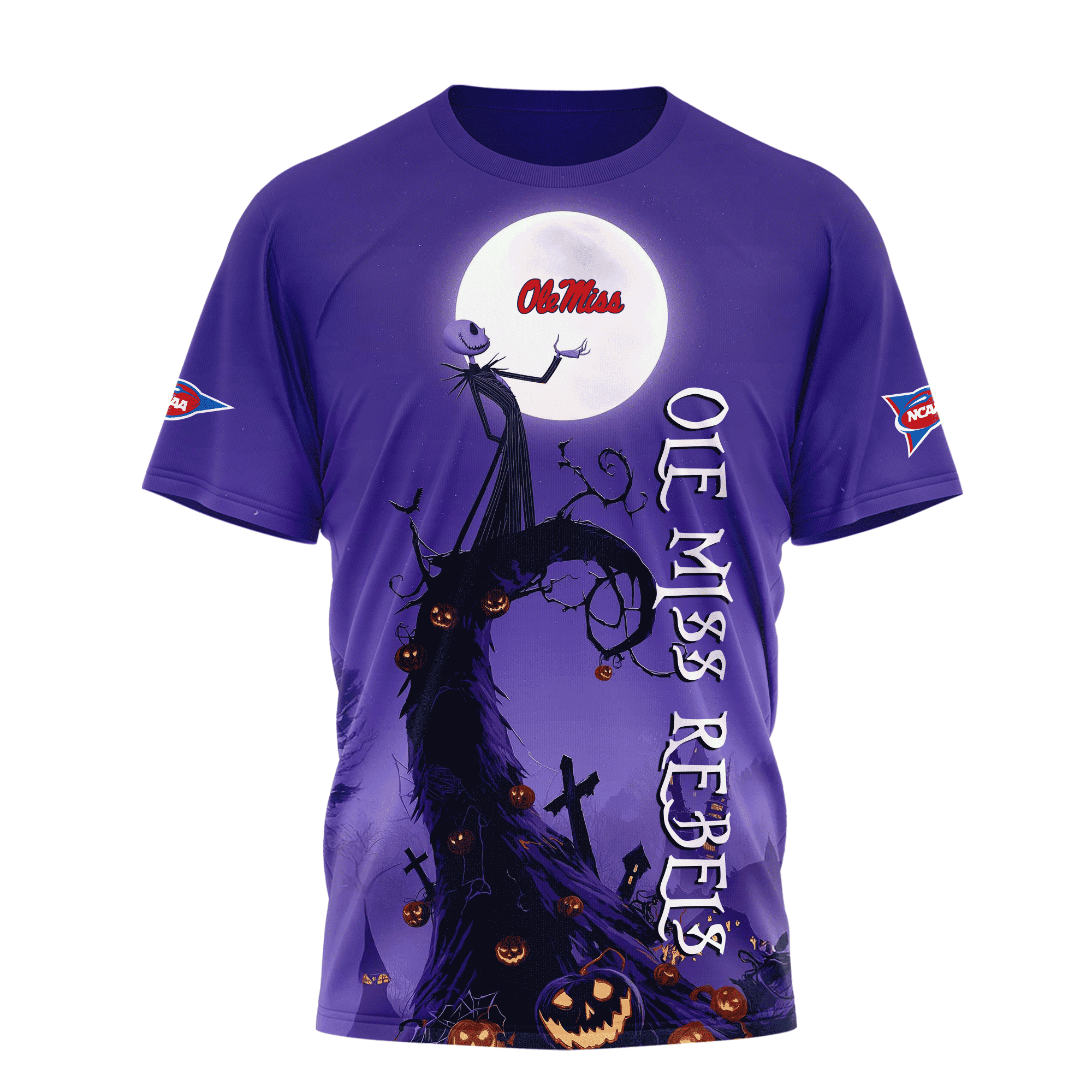 Ole Miss Rebels | Premium NCAA Halloween The Nightmare 3D Shirt TTH2105225