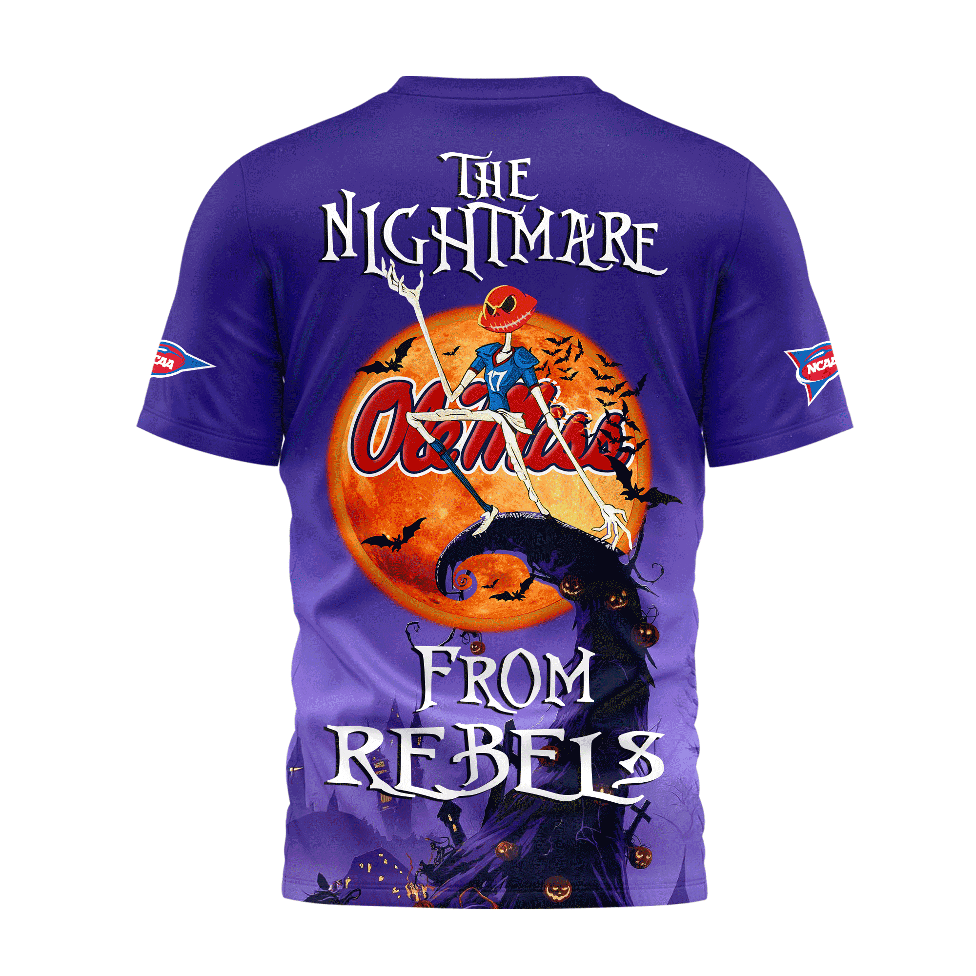 Ole Miss Rebels | Premium NCAA Halloween The Nightmare 3D Shirt TTH2105225 - Image 2