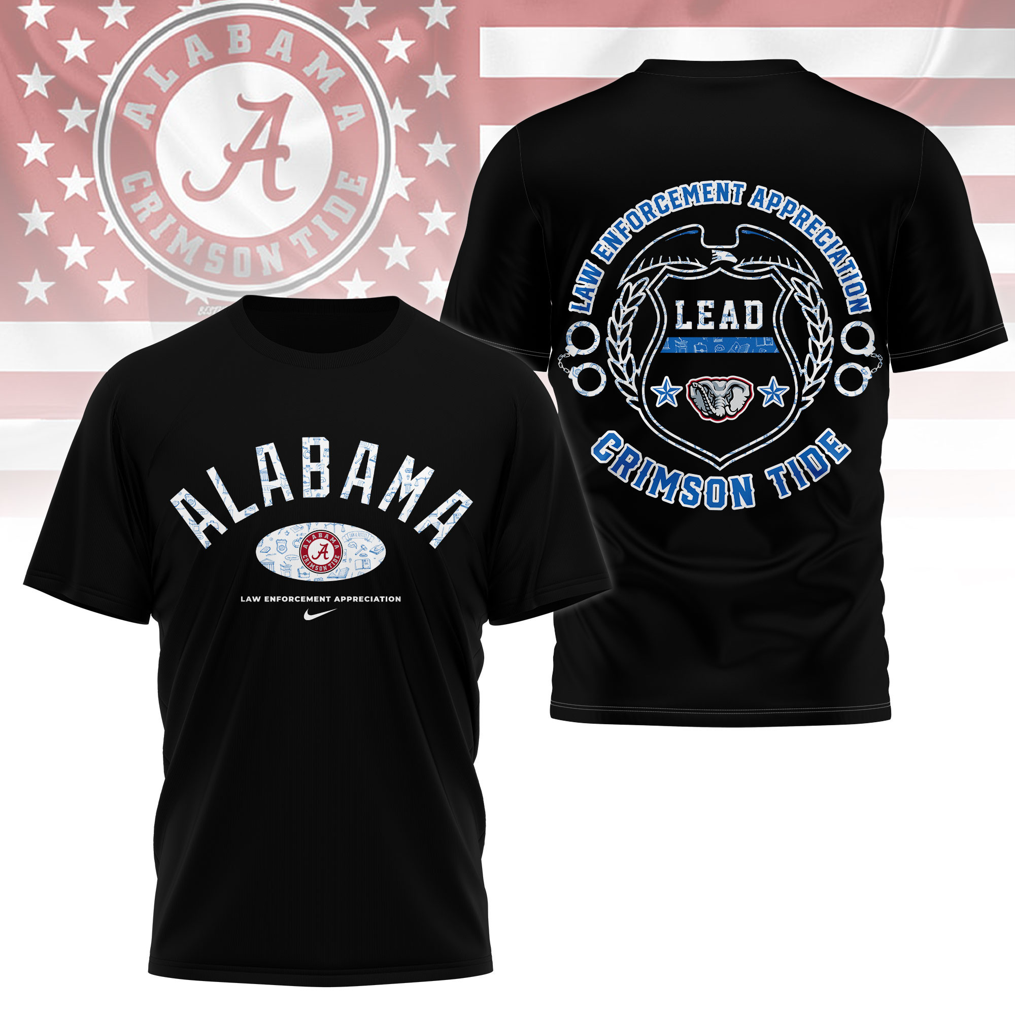 Alabama Crimson Tide | Premium NCAA Law Appreciation Month 3D Shirt TTH2105332