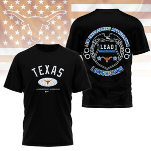 Texas Longhorns | Premium NCAA Law Appreciation Month 3D Shirt TTH2105332
