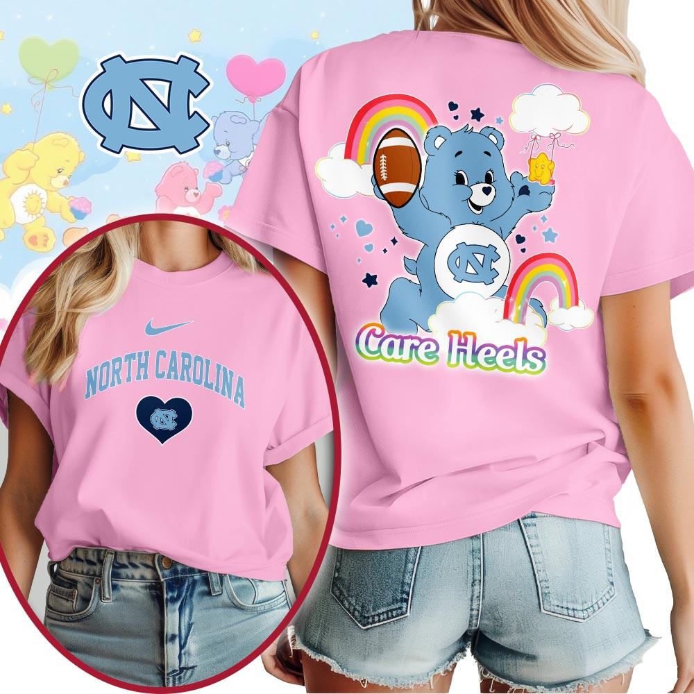North Carolina Tar Heels | Premium NCAA Care Bears 3D T-Shirt TTH2105223