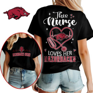 Arkansas Razorbacks | Premium Nurse Appreciation Month Women’s Shirt TTH2105224