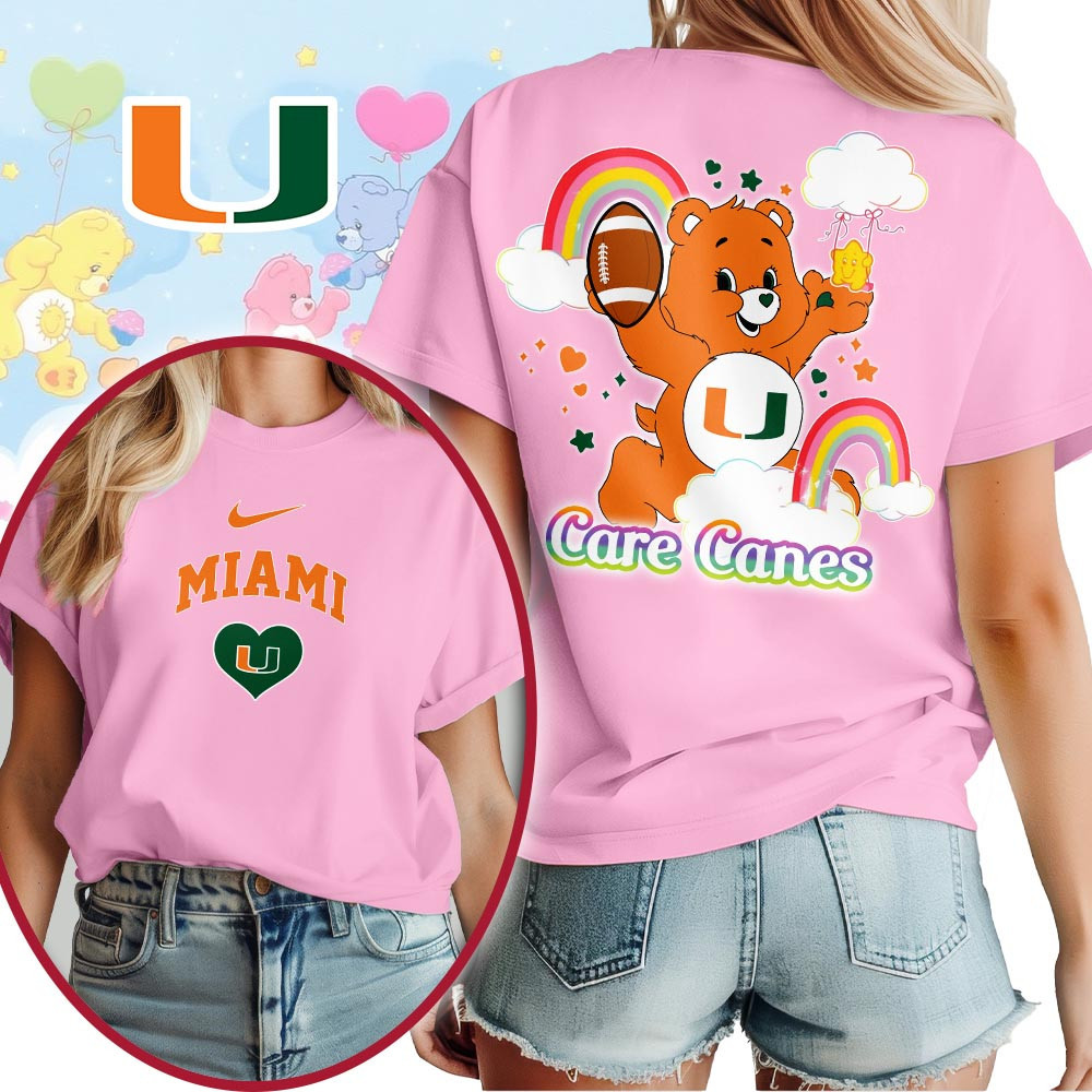 Miami Hurricanes | Premium NCAA Care Bears 3D T-Shirt TTH2105223