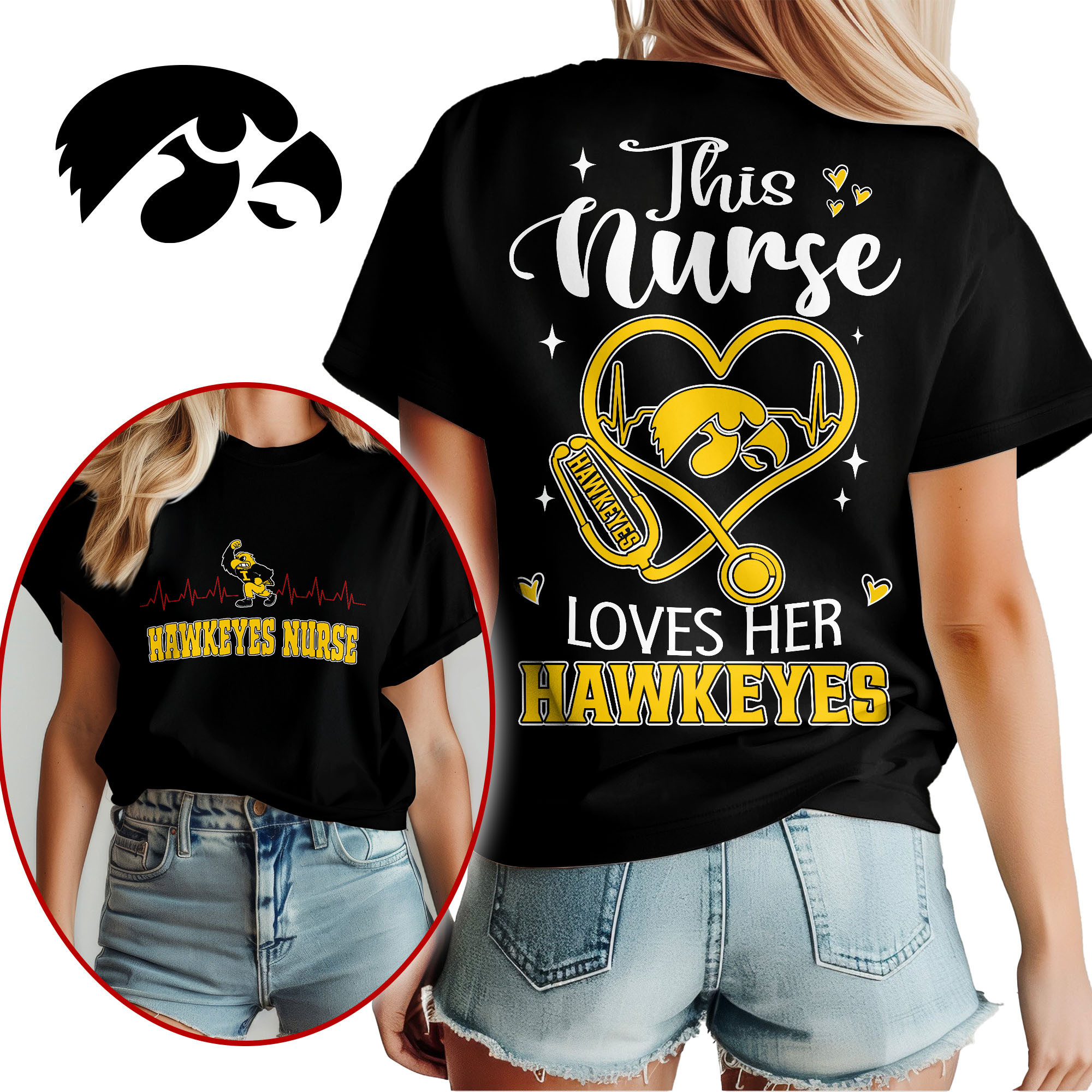 Iowa Hawkeyes | Premium Nurse Appreciation Month Women’s Shirt TTH2105224