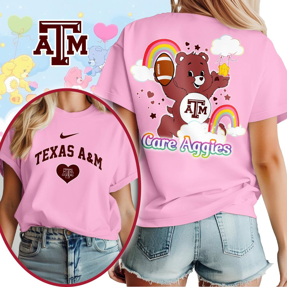 Texas A&M Aggies | Premium NCAA Care Bears 3D T-Shirt TTH2105223