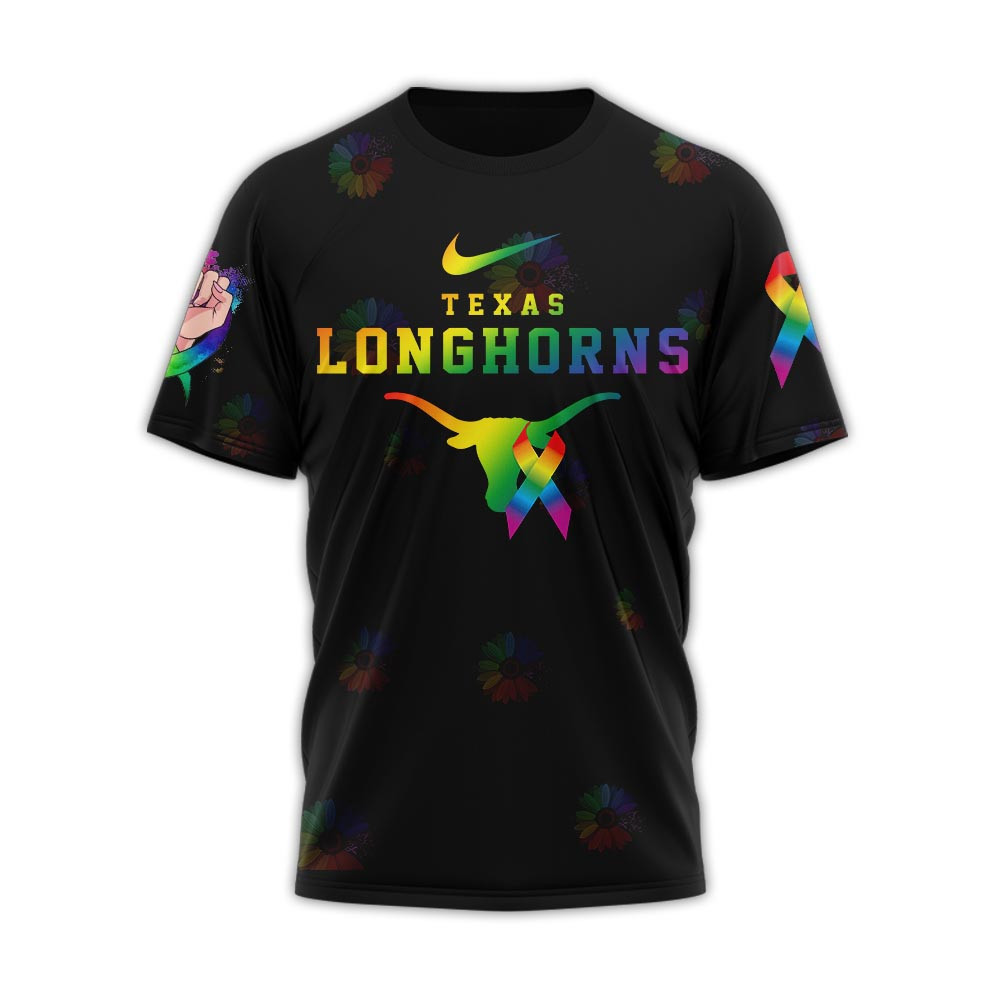 Texas Longhorns | Premium NCAA Fight Cancer In All Colors 3D Shirt TTH2105236