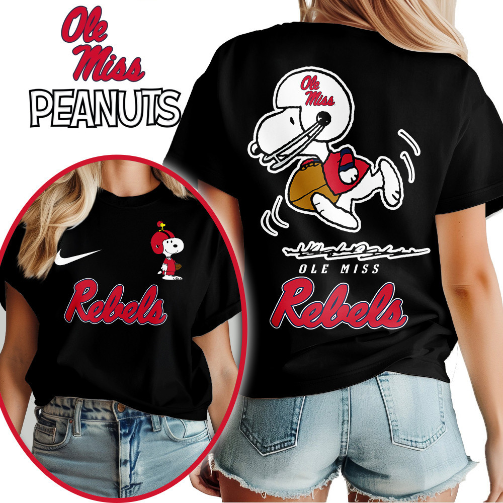 Ole Miss Rebels | Premium NCAA Peanuts Fan 3D Shirt TTH2105219