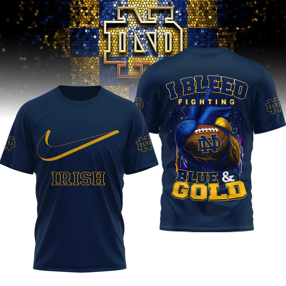 Notre Dame Fighting Irish | Premium NCAA I Bleed 3D Shirt TTH2105233 - Image 2