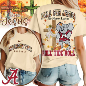 Alabama Crimson Tide | Premium NCAA Fall For Jesus Women’s T-Shirt TTH2105240