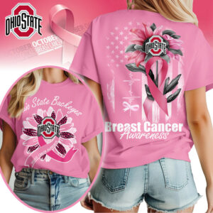 Ohio State Buckeyes | Premium NCAA Breast Cancer Sunflowers 3D Shirt TTH2105242