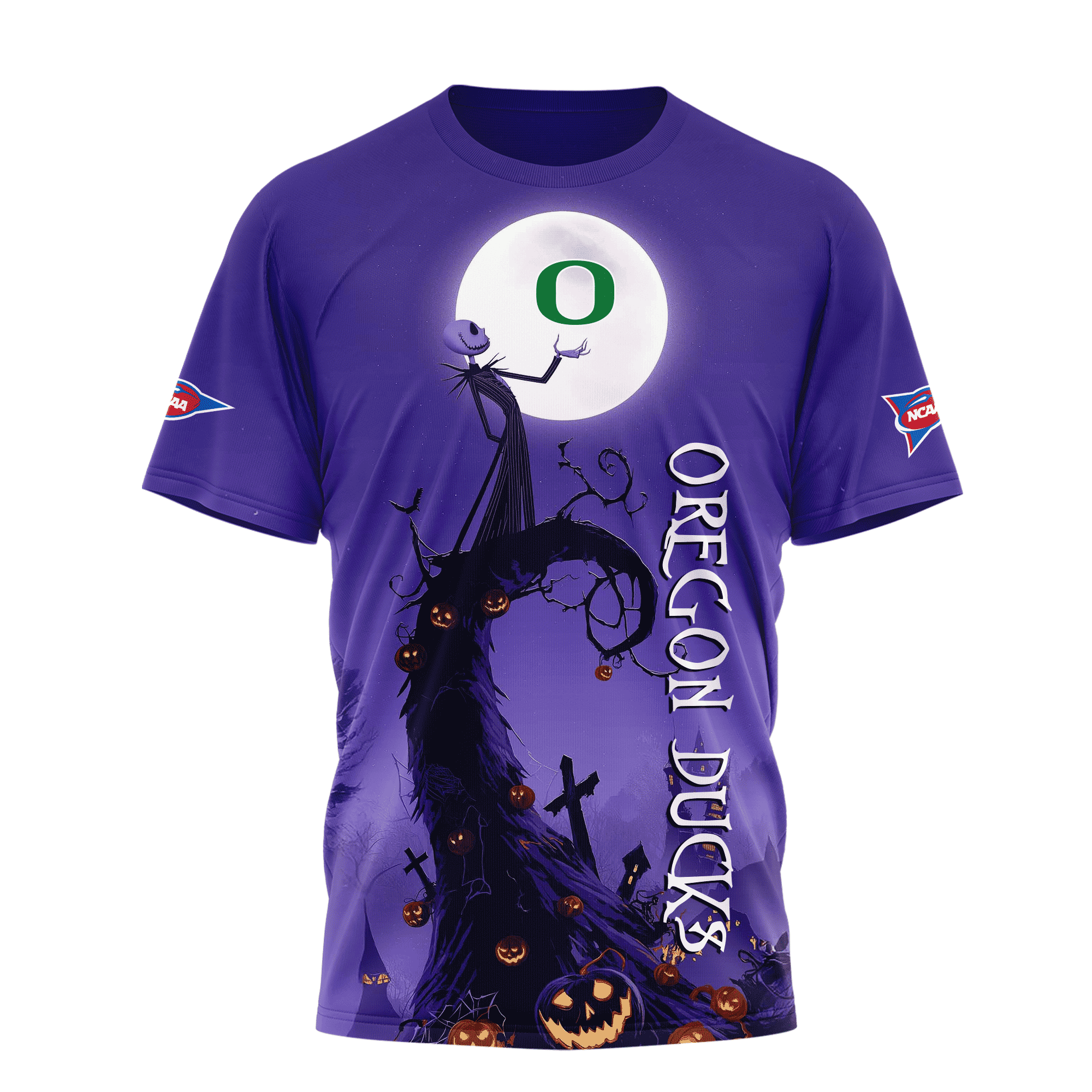 Oregon Ducks | Premium NCAA Halloween The Nightmare 3D Shirt TTH2105225