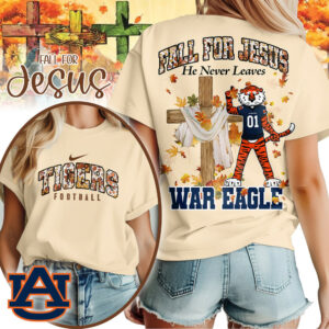 Auburn Tigers | Premium NCAA Fall For Jesus Women’s T-Shirt TTH2105240