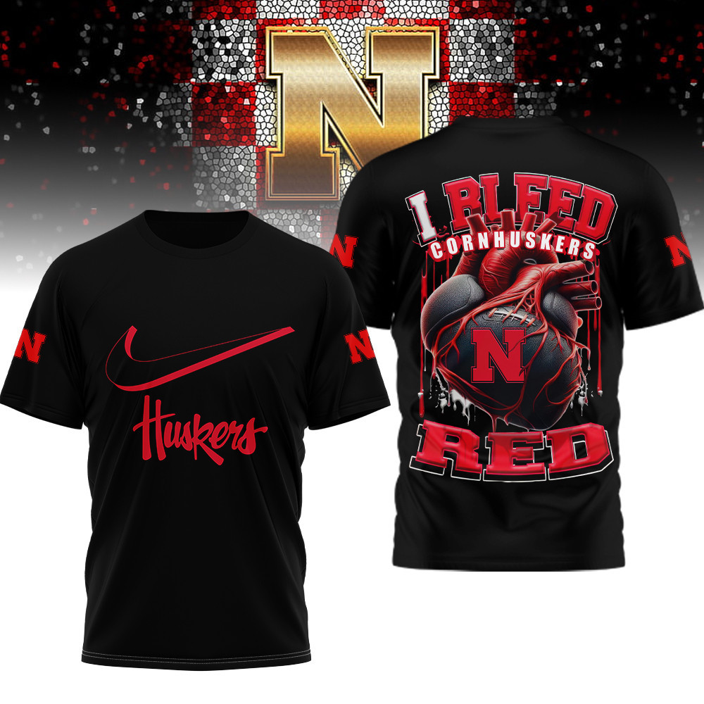 Nebraska Cornhuskers | Premium NCAA I Bleed 3D Shirt TTH2105233