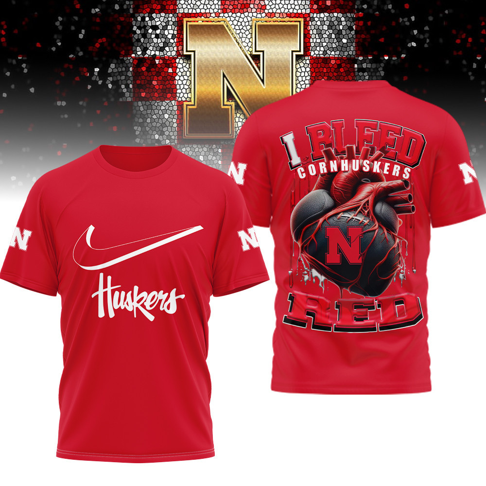 Nebraska Cornhuskers | Premium NCAA I Bleed 3D Shirt TTH2105233 - Image 2