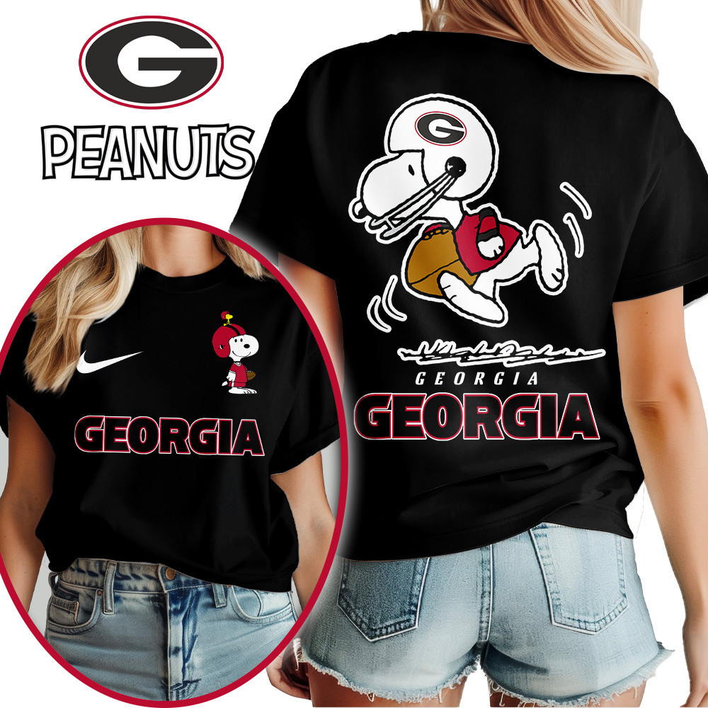 Georgia Bulldogs | Premium NCAA Peanuts Fan 3D Shirt TTH2105219