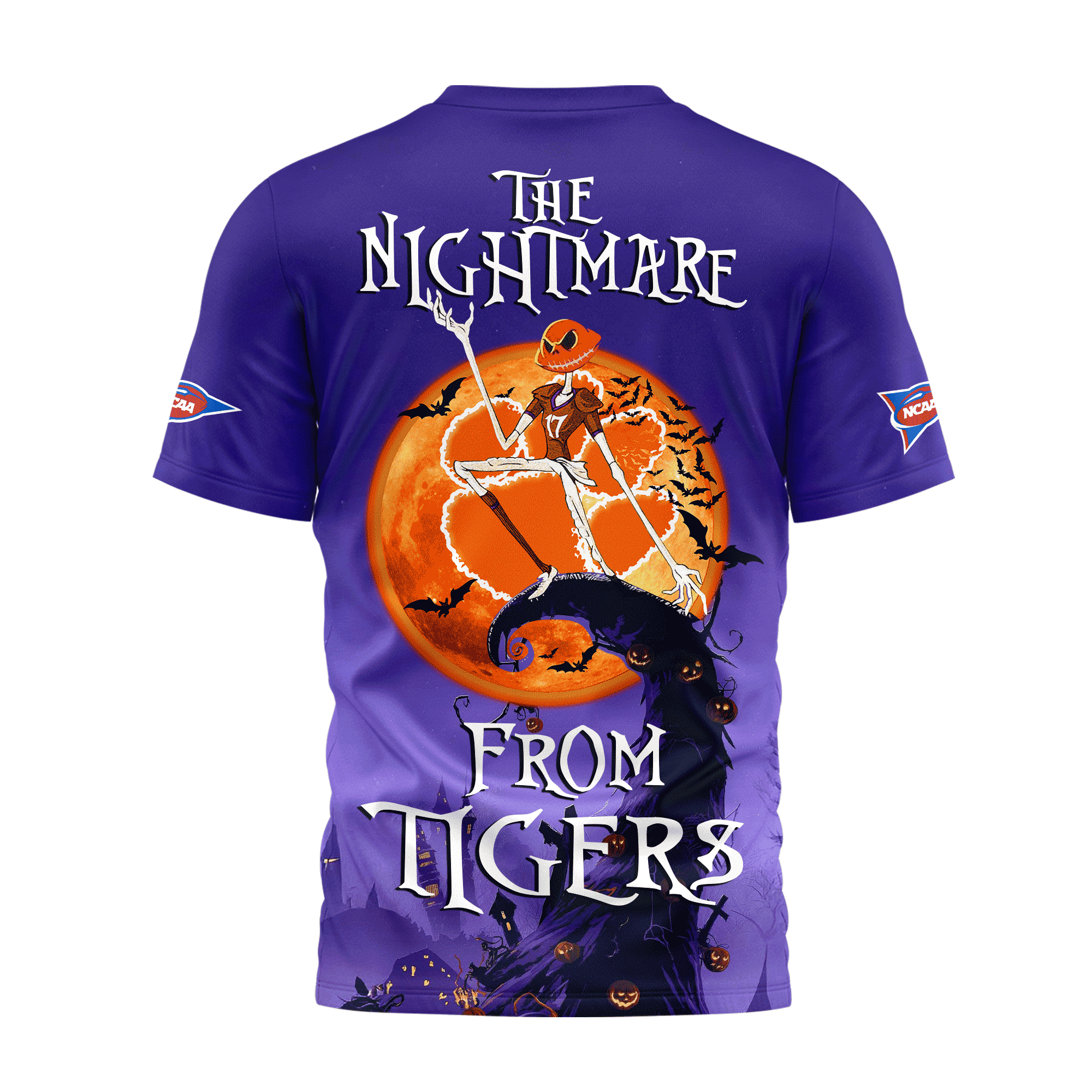Clemson Tigers | Premium NCAA Halloween The Nightmare 3D Shirt TTH2105225 - Image 2