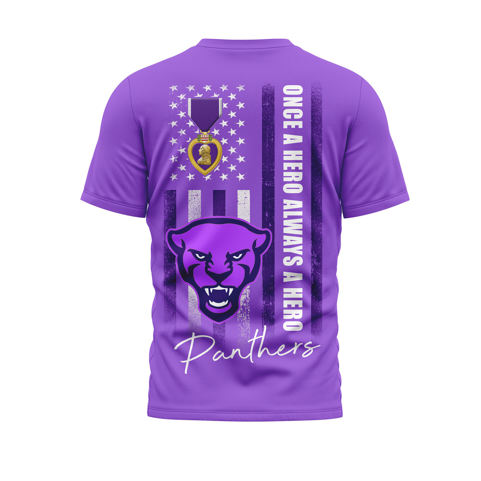 Pittsburgh Panthers | Premium NCAA Purple Heart Day 3D Shirt TTH2105246 - Image 2