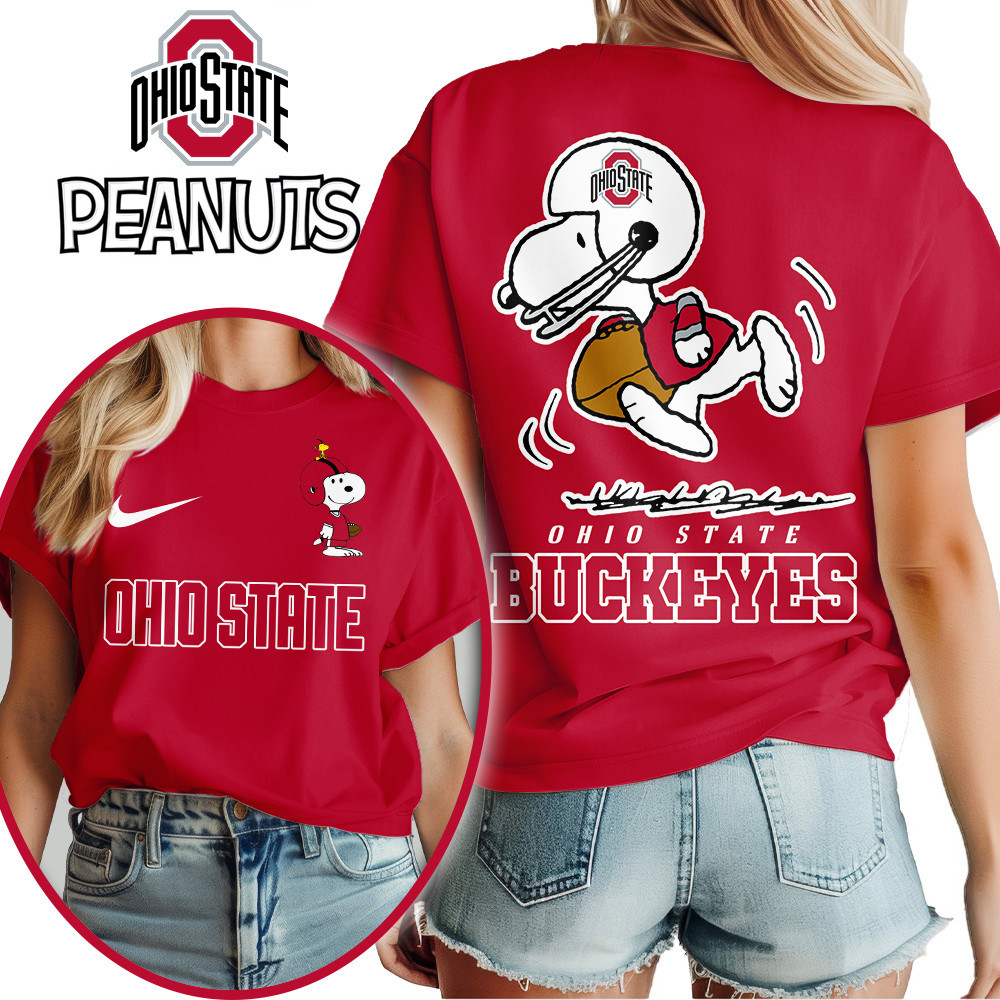 Ohio State Buckeyes | Premium NCAA Peanuts Fan 3D Shirt TTH2105219 - Image 2