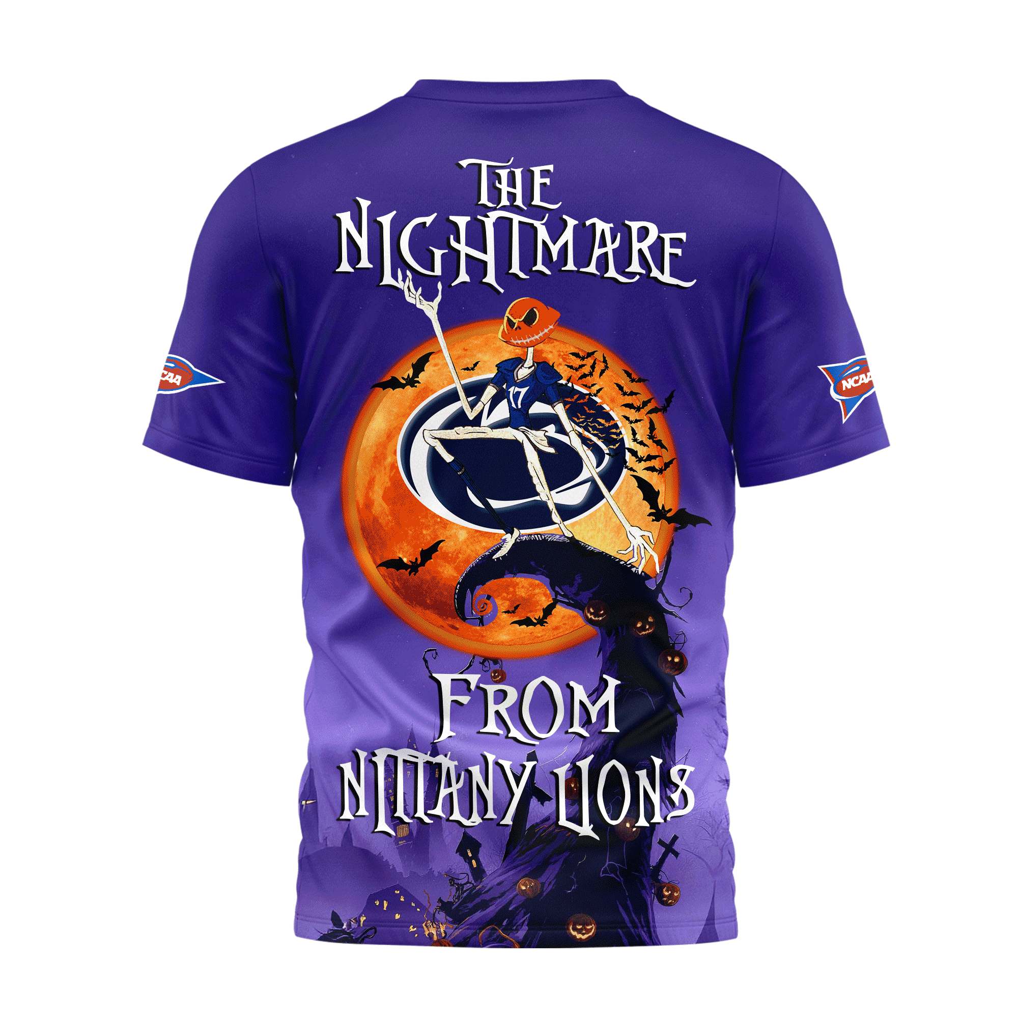 Penn State Nittany Lions | Premium NCAA Halloween The Nightmare 3D Shirt TTH2105225 - Image 2