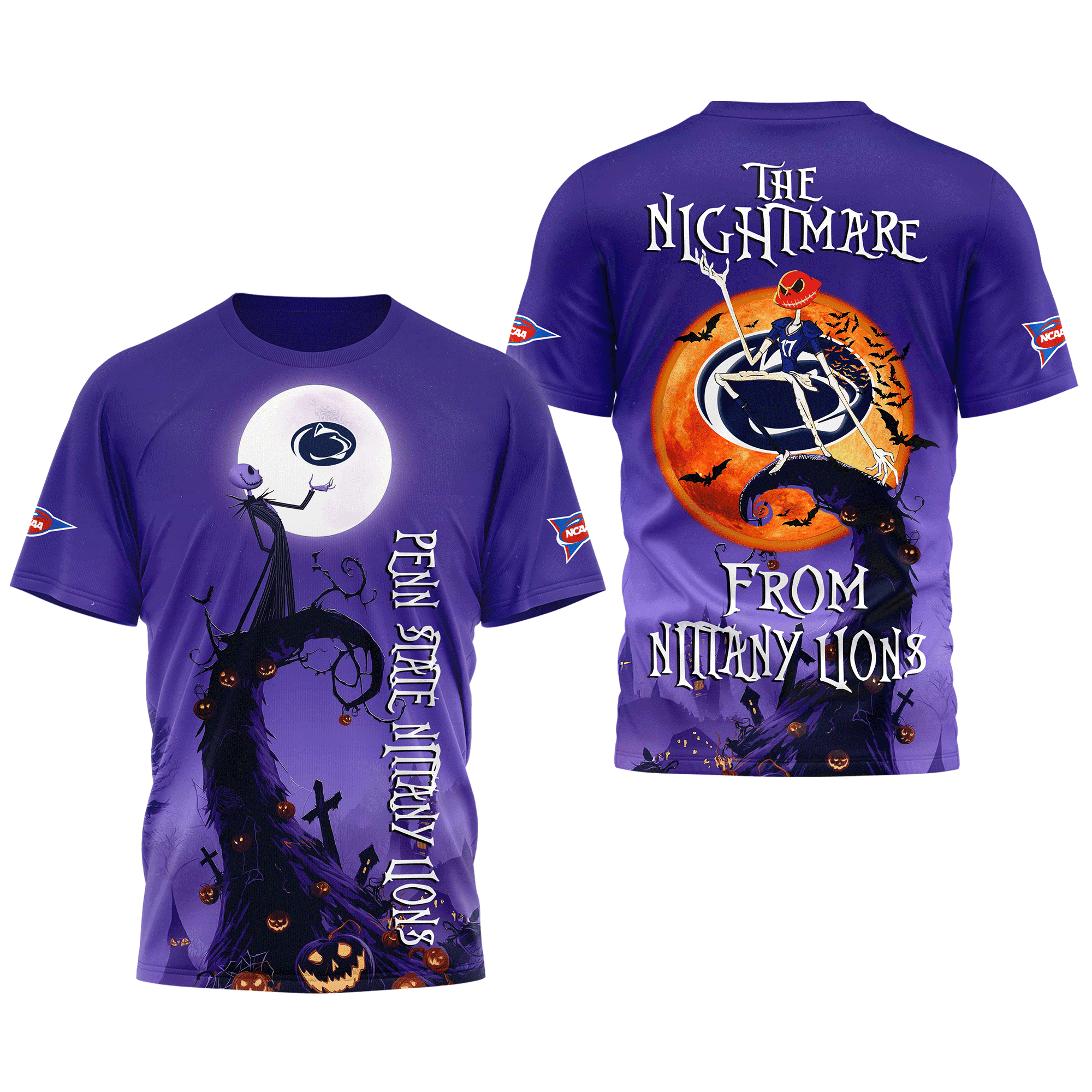 Penn State Nittany Lions | Premium NCAA Halloween The Nightmare 3D Shirt TTH2105225 - Image 3