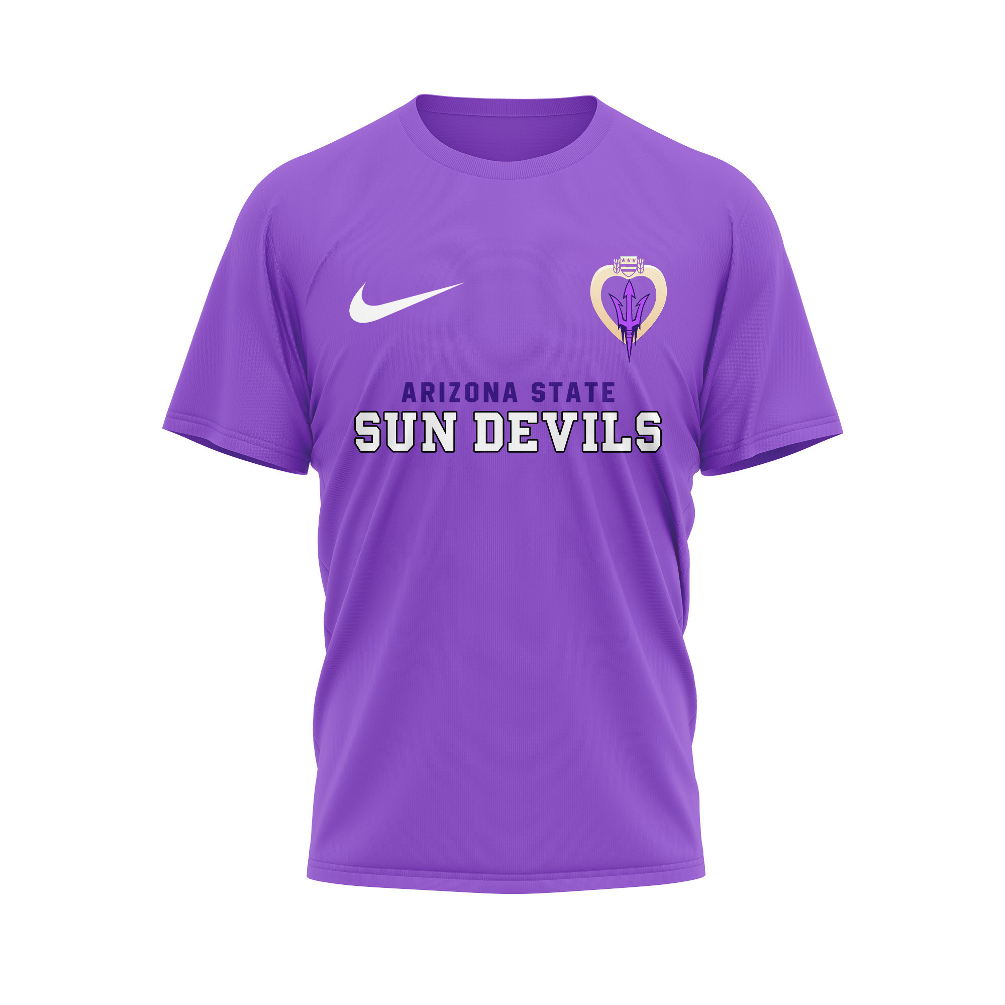 Arizona State Sun Devils | Premium NCAA Purple Heart Day 3D Shirt TTH2105246
