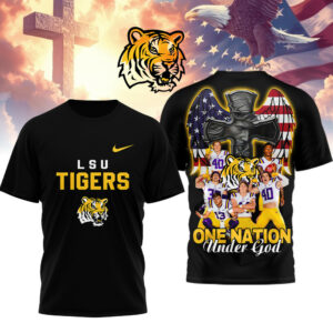 LSU Tigers | Premium NCAA One Nation Under God 3D Shirt TTH2105257