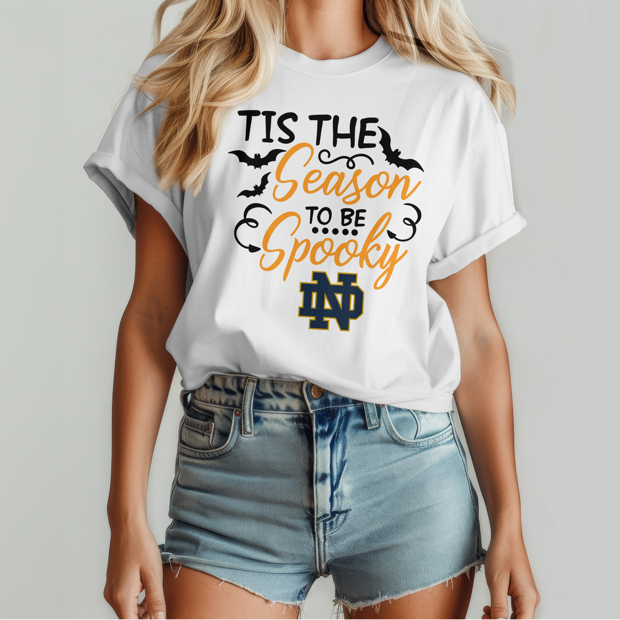 Notre Dame Fighting Irish | Premium Spooky Season Women’s Shirt TTH2105255 - Image 4