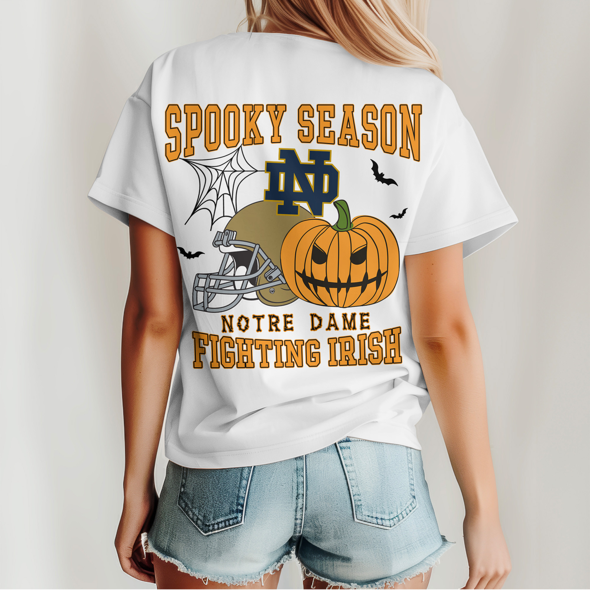 Notre Dame Fighting Irish | Premium Spooky Season Women’s Shirt TTH2105255 - Image 5