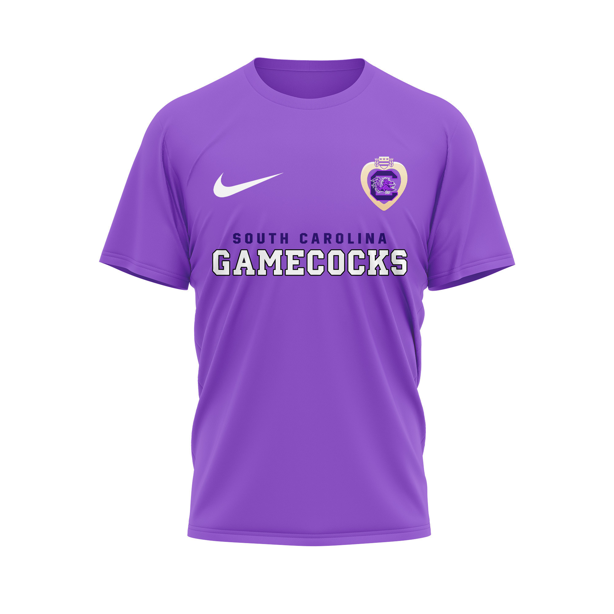 South Carolina Gamecocks | Premium NCAA Purple Heart Day 3D Shirt TTH2105246