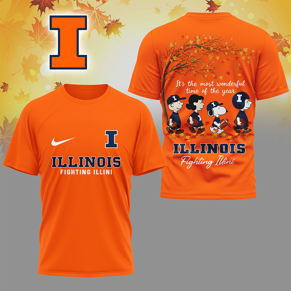 Illinois Fighting Illini | Premium NCAA Fall Season 3D Shirt TTH2105238 - Image 3