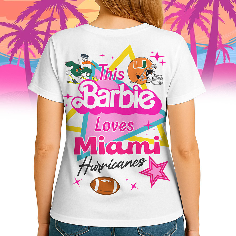Miami Hurricanes | Premium NCAA Barbie Shirt TTH2105249 - Image 2