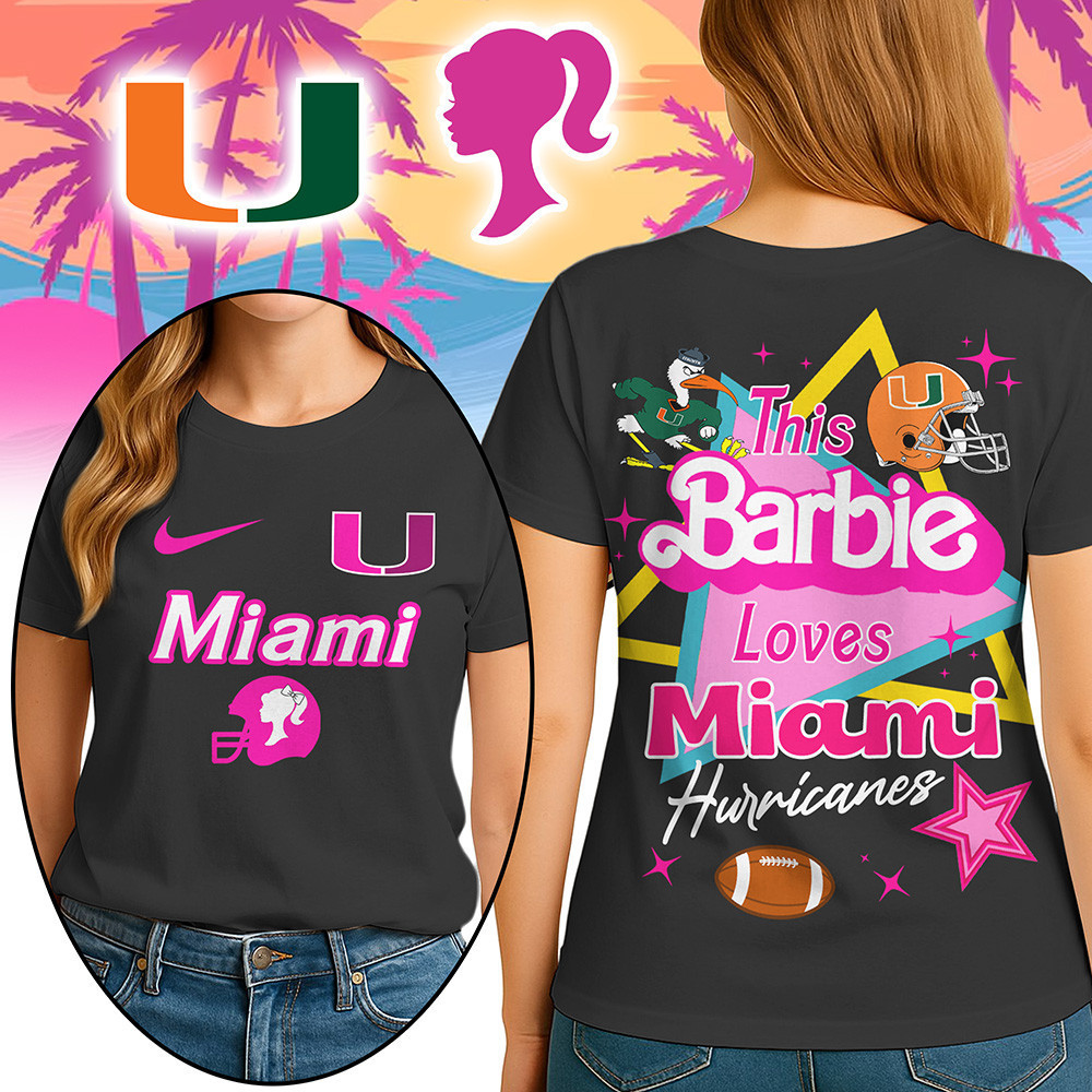 Miami Hurricanes | Premium NCAA Barbie Shirt TTH2105249 - Image 3
