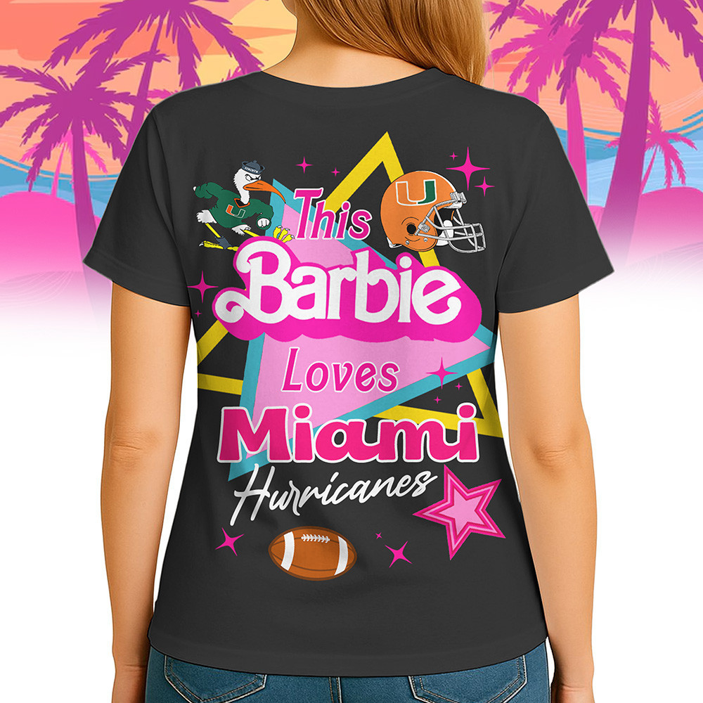 Miami Hurricanes | Premium NCAA Barbie Shirt TTH2105249 - Image 5