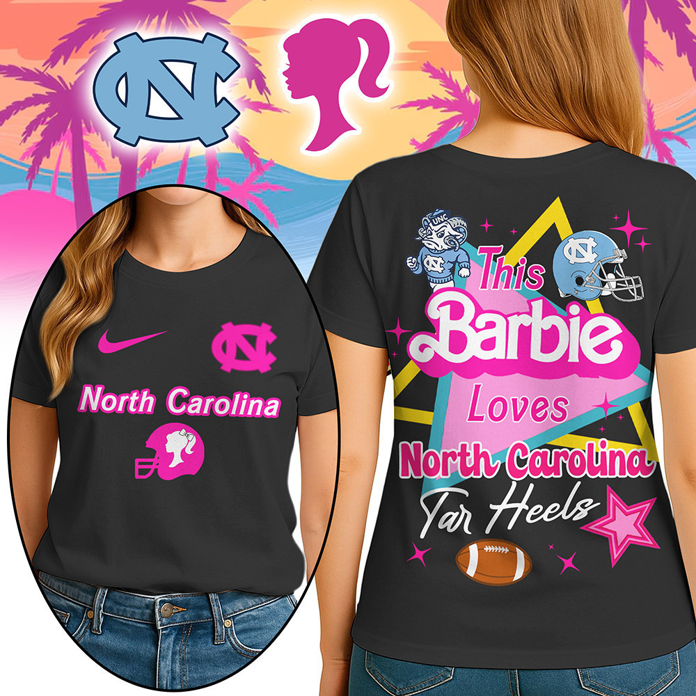 North Carolina Tar Heels | Premium NCAA Barbie Shirt TTH2105249 - Image 3