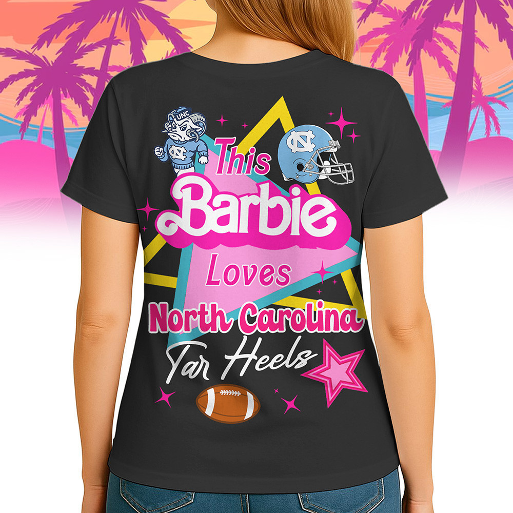 North Carolina Tar Heels | Premium NCAA Barbie Shirt TTH2105249 - Image 5