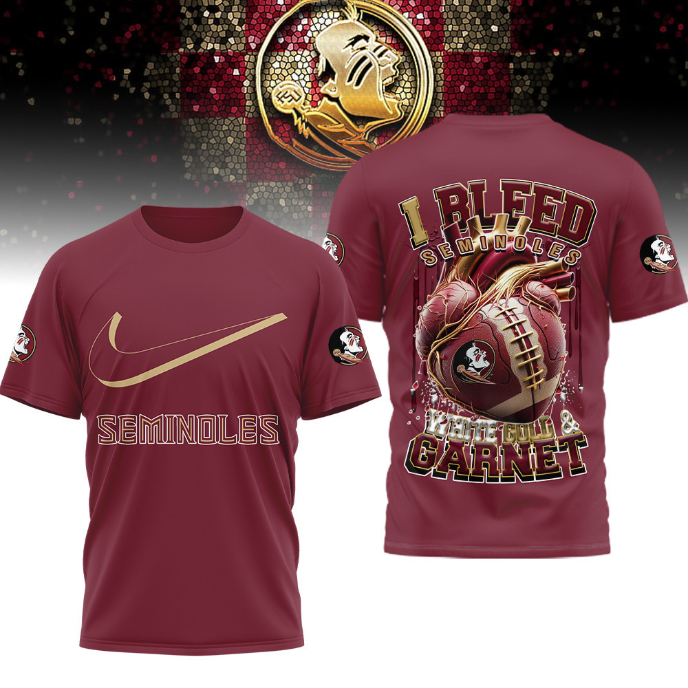 Florida State Seminoles | Premium NCAA I Bleed 3D Shirt TTH2105233 - Image 2