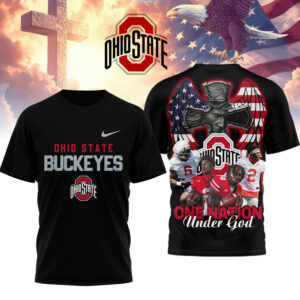 Ohio State Buckeyes | Premium NCAA One Nation Under God 3D Shirt TTH2105257