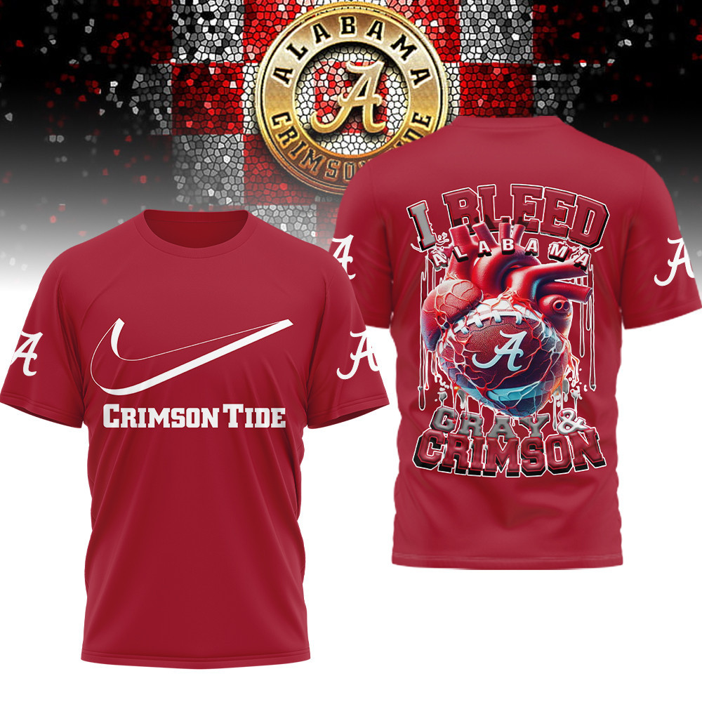 Alabama Crimson Tide | Premium NCAA I Bleed 3D Shirt TTH2105233 - Image 2