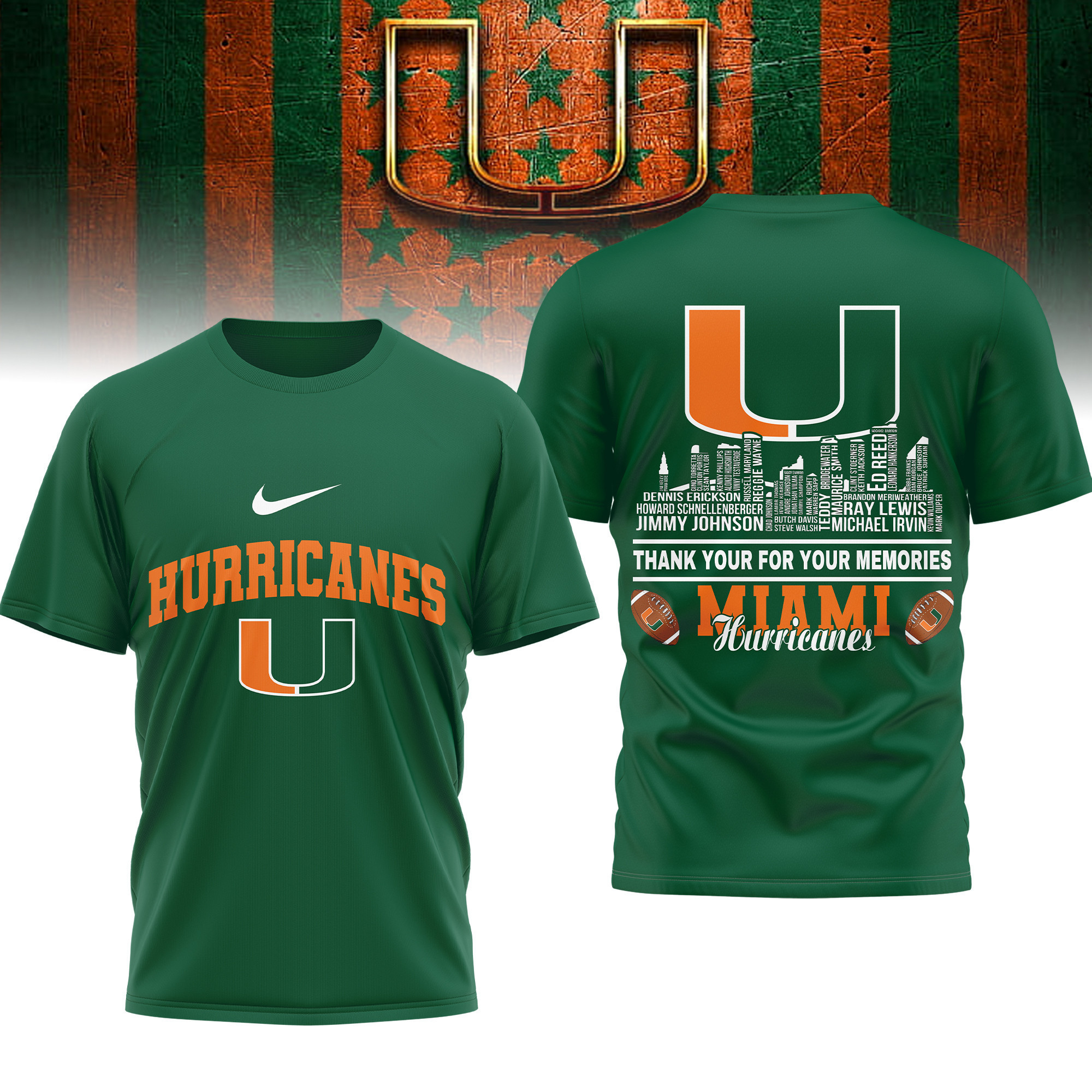 Miami Hurricanes | Premium Legends of the Game 3D Shirt TTH2105263 - Image 2