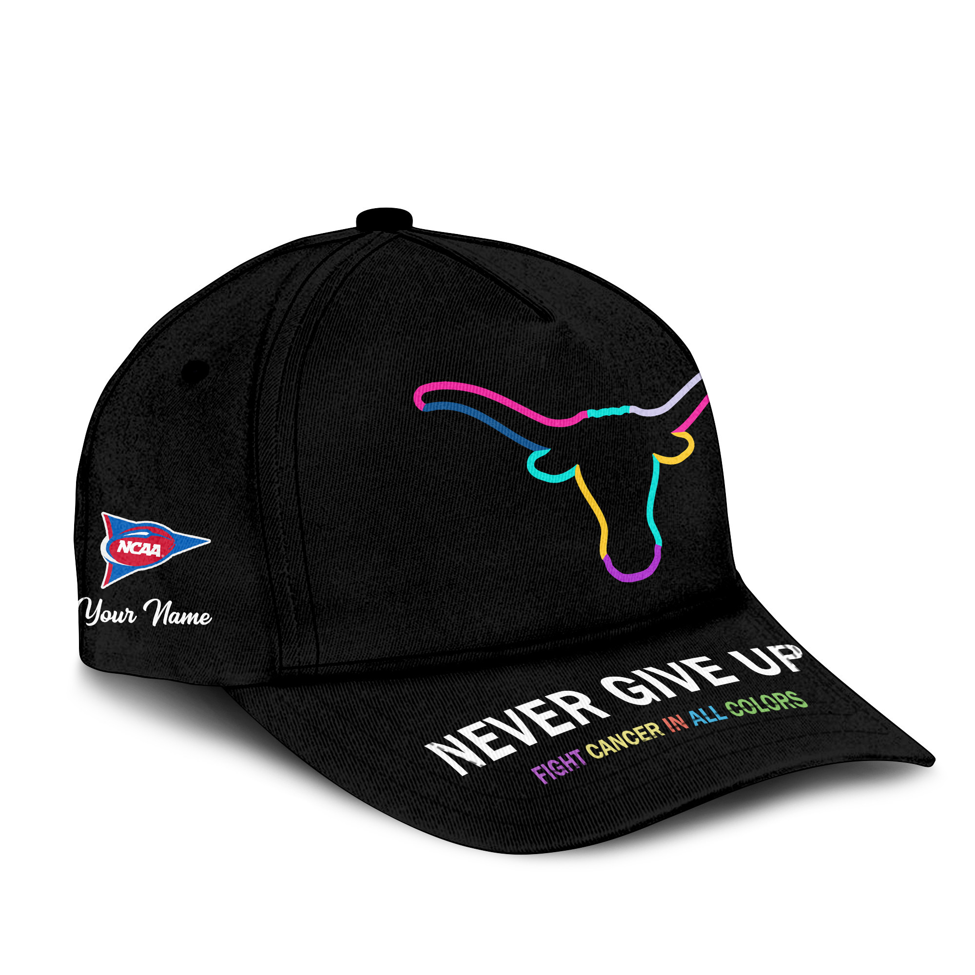 Texas Longhorns | Premium Classic Cap Fight Cancer In All Colors TTH2105252 - Image 3